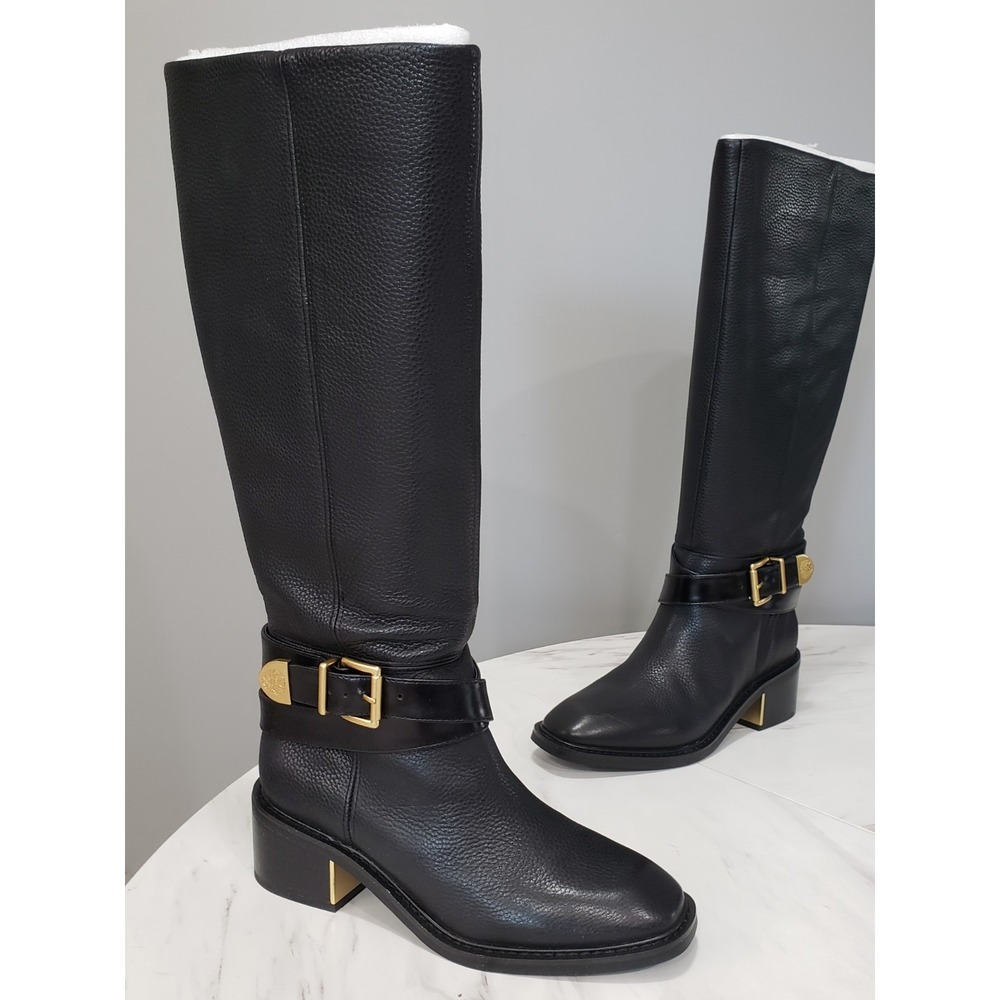 NEW NO BOX 8.5 WIDE CALF BLACK Vince Camuto Gini Riding Boots Tall